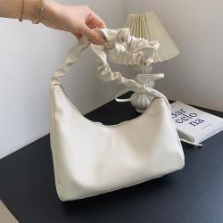 Solid Color Wrinkled Clouds Women Fashion Handbags  Cheap Women Bags Draw Rope Large Capacity Designer Women Bags