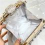Luxury acrylic  Crystal Square Evening Bags Glass Wedding Clutch Party Purse Colorful Blue Grey Customized Bridal Minaudere