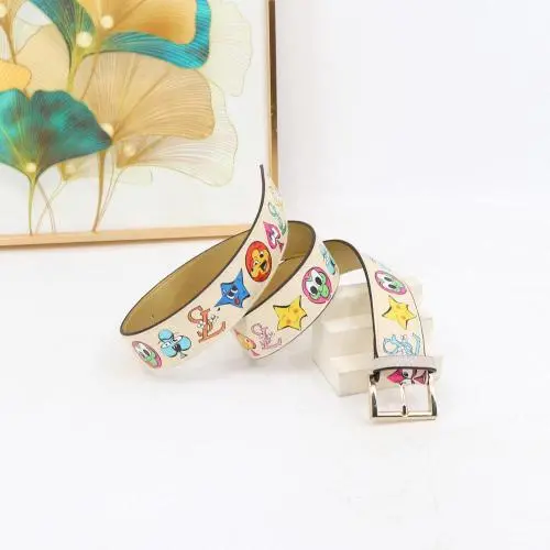2024 ladies belt quality personalized women belt in the jeans or in the skirt printed fashion belt for girls