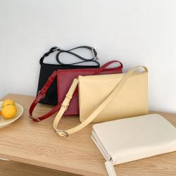 2024 Summer New Wholesale Simple Shoulder Bag High Quality PU Leather Envelope bag Long Shoulder Soft  Messenger bag For Women
