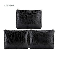 African Girls Makeup Bag Bridesmaid Leather Cosmetic Bag Customize Blank Cosmetic Bag Of Makeup Puffs