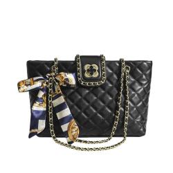 Luxury Women's PU Leather Rhomboid Grain Flower Tote Bag with Custom Logo Fashionable Portable Shoulder Handbag Lady Style
