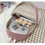 ZR353 Cute Backpack Girl Large Capacity Ins Student Japanese Korean Minimalist Fashion Nylon Backpack Schoolbag