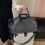 Custom Fashion Designers Portable Durable Shoulder Carry on Tote Sport Gym Travel Rhinestone Duffle Bag for Women