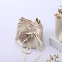 High End Microfiber Fabric Drawstring Gift Packaging Bag Microfiber Dust Suede Pouch