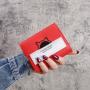 Factory wholesale new ladies wallet short small tri-fold money clip fashion simple clutch bag leather women's wallets coin purse