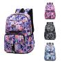 New Colorful Lightweight Printed Students Backpack Teens Girls Boys School Bag Waterproof Oxford Bookbag