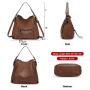 Realer 2022 brand designer fashion women office hobo handbags PU leather casual tote hand bag with holster ladies gun bags