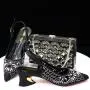 New Style Wedding Italian Shoes And Bag Set Women Shoes And Matching Bag Set High Quality Pu Shoes