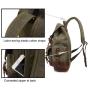 High quality wholesale large Oil Wax Canvas Leather Retro Backpack Large Waterproof school work travel Backpack Daypack for men