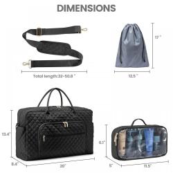 LOVEVOOK wholesale 2pcs Tote Duffel Weekender Bag wet and dry separation Swim Gym Bag for Travel Sports Camping Duffel bags