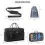 LOVEVOOK wholesale 2pcs Tote Duffel Weekender Bag wet and dry separation Swim Gym Bag for Travel Sports Camping Duffel bags