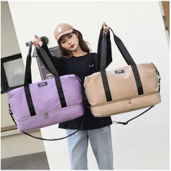 HR718 Hot Selling Men Bag Travel Messenger Horizontal Version Cover Simple Shoulder Crossbody Sport Bag Oxford Printed Logo Bag