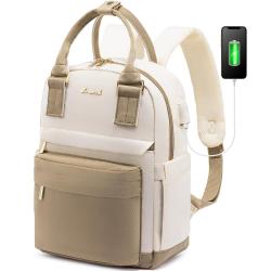 LOVEVOOK Cute Daypack for School Travel Party Stylish Waterproof Backpack Purse with USB Port Mini Backpack for Women Girls