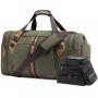 LOVEVOOK Custom Design Canvas overnight bags Large Expandable weekender Travel Bag 7pcs men Duffel Bag With Shoes Compartment