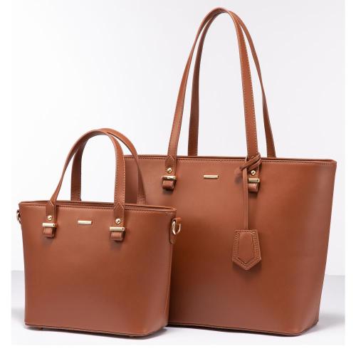LOVEVOOK New Style 2pcs/set Fashion Handbags Ladies PU Leather Shoulder Bags Shopping Tote Satchel Purse Set for Women