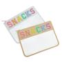 Stock 14 Different Colors DIY Snack Letters Organizer Transparent Travel Zipper Pouch Portable Weatherproof Clear Makeup Case