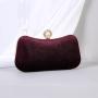Hot selling retro velvet hot stamping socialite dinner bag
