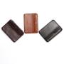 CUIKCA Credit Card Holder Pu Leather Mens Black Minimalist Business Simple Wallets Oem Hot Money