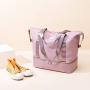 Fashion Women Travel Bag Dry And Wet Separation Waterproof Sports Pink Yoga Gym Portable Tote Duffle Bag