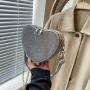 2023 Customized trendy Heart Shape shoulder bags ladies bag women's handbags For Young Ladies