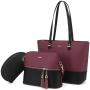LOVEVOOK Leather Tote Bag Alibaba hot sale Purse 3 PCS Handbags Set Tote ladies Luxury Handbags for Women Hand Bags