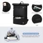 LOVEVOOK 2022 Rolltop Backpack with Shoes Pocket Women Waterproof Gym Laptop Backpack Men 15.6 Inch Lightweight Travel Backpacks