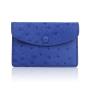 Cartera De Hombres ODM Minimalist Luxury Designer Genuine Ostrich Skin Card Holder Wallet Men Women's Business Mini Card Case