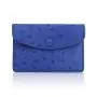Cartera De Hombres ODM Minimalist Luxury Designer Genuine Ostrich Skin Card Holder Wallet Men Women's Business Mini Card Case