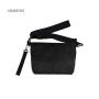 Black Utility Bag Smell Proof Messenger Bag Zip Accessories Bag with Carbon Lining