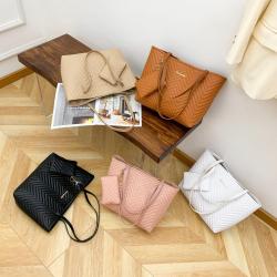 Gelory Wholesale Luxury Design Tote Purse Handbags Fashion Pu Leather Large Capacity Women's Shoulder Bag