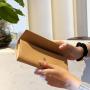Handmade Genuine Leather Women Wallet Zippered Phone Compartment Phone  Long Card Holder for iPhone Wallet