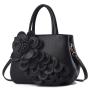 New Mother Bag PU Leather Flower Shoulder Bags carteras y bolsos de mujer Handbag For Women