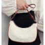 ZX017 New Style Underarm Bag Women Shoulder Strap Handbag Zipper Soft PU Leather Handbag Tote Shoulder Bag Saddle Bag For Women