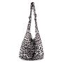 women's cross body bag simple large capacity fluffy bag new products popular leopard print single shoulder tote bag