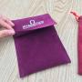 Purple Maroon Red Velvet Packaging Bag