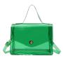 2023 Fashion Summer Customized Women PVC Crossbody Bags Transparent Candy Color Clear Purse Girls Shoulder Bag