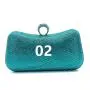 Factory wholesale chain ladies shoulder bags metal box rhinestone purse blue clutch evening bag green crystal bag women handbags pochette femme