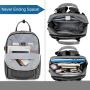LOVEVOOK&REALER Water Resistant Polyester Laptop Bags Backpack with USB Charging computer casual tote travel bagpack