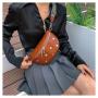 HR608 New Fashion Women Chest Bag Personalized Wide Shoulder Strap Crossbody Bag Cool Versatile Hardware Decoration Waist Bag