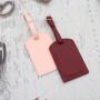 Custom Personalized Name Tags Strap Pu Leather Luggage Tag Printed Wedding Favor Logo Travel Tag luggage identifiers suitcases