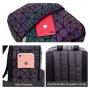 LOVEVOOK 2021 ladies backpack school bag for teenagers girls famous luxury women geometric luminous reflective backpacks