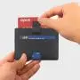 Ultra-slim genuine leather mini card holder slim pu leather card case rfid leather card cover