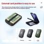 ZX080 RFID Wallet Card Holder Bank Card Holder Aluminum ABS Metal Vintage Aluminium Bag Business Card ID Case Money Clips