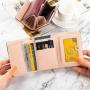 2024 New Arrival Retro Crocodile print PU Folding Small Wallet Cute Multi-card Short Coin Purse Driver's License Wallet for Girl carteras para mujer