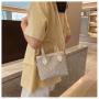 HR396 Hot Sale Diamond Simple Lightweight Handbag New Trend Women's Small Shoulder Crossbody Bag PU Leather Leisure Bucket Bag