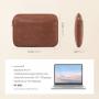LOVEVOOK Waterproof Protective PU Leather Computer Sleeve Case Compatible with MacBook Air/Pro 13 in Notebook Laptop Sleeve Bag