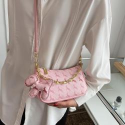 2024 summer can be customized animal pattern women's shoulder bag fashion hand chain hardware bag