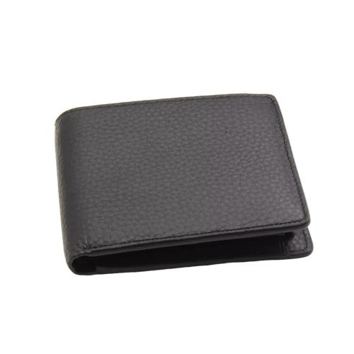Full Grain Genuine Leather Short Card Holder Wallet Mens Leather Bifold Wallet