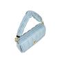 New custom logo PU leather ladies sling shoulder purse folded bag crossbody women hand bags handbags
